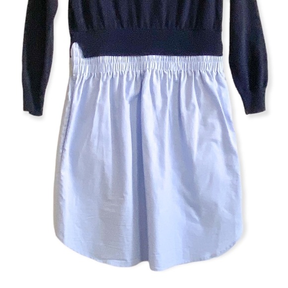 Carven Blue  'Oxford' contrast dress, Size S - Picture 7 of 14